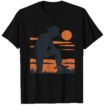 Discover Western Cowboy Sunset T Shirts