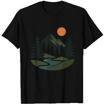 Discover Scenic Nature View – Peaceful Landscape design T Shirts