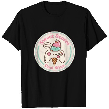 Discover Sweet Scores Cool Wins Gamer Ice Cream T Shirts