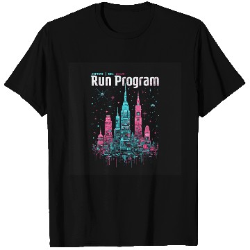 Discover Ruin Program - Cyberpunk Neon Art Design T Shirts