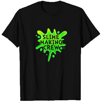 Discover Slime Green Slime Making Crew T Shirts
