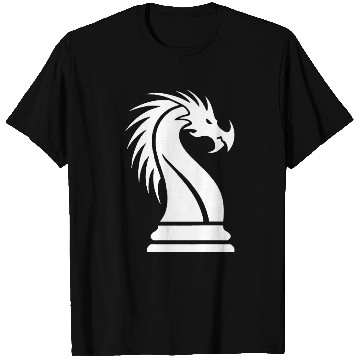 Discover Chess Dragon white T Shirts