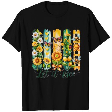 Discover Let It Bee Positivity Spring Summer T Shirts
