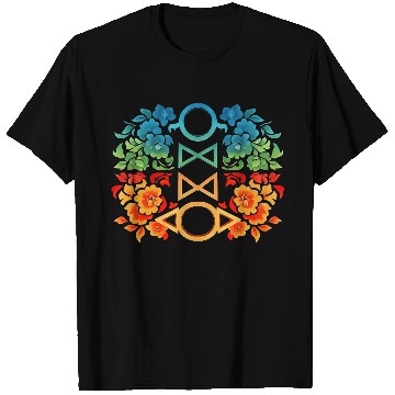 Discover Geometric Floral Pattern T Shirts