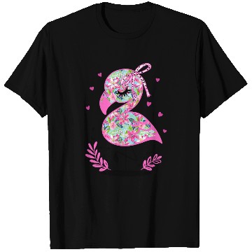 Discover Tropical Flamingo Coquette Summer T Shirts
