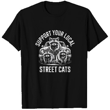 Discover Support Local Street Cats Car Style T Shirts