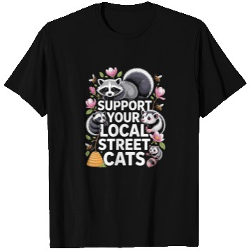 Discover Support Local Street Cats Bee Style T Shirts