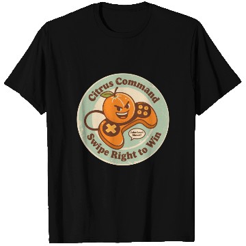 Discover Vintage Orange Game Controller Graphic T Shirts