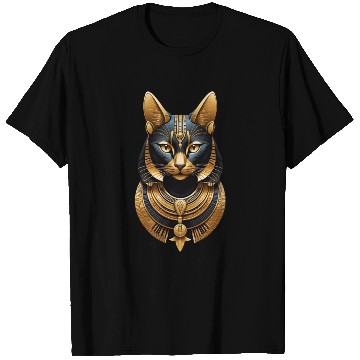 Discover Ancient Egyptian Cat Pendant Design T Shirts