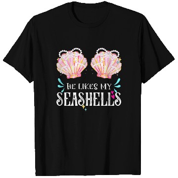 Discover She likes my Seashells summer crusin couple love T Shirts