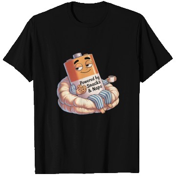 Discover Powered by Snacks & Naps T Shirts