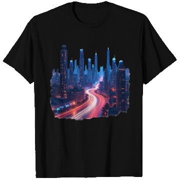 Discover Urban Pulse Cairo – Modern City Lights T Shirts