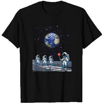 Discover Space Crossing Moon Walk T Shirts