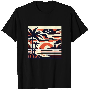 Discover Twilight Palm & Factory Scene T Shirts