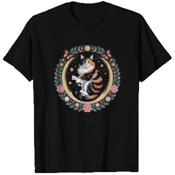 Discover The World Tarot Cat Illustration T Shirts