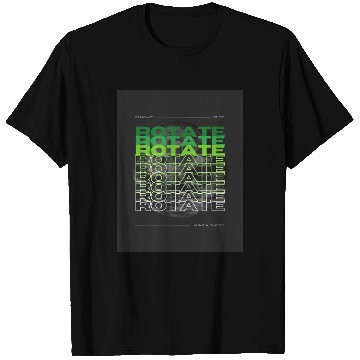 Discover ROTATE Stacked Text | Lunar Aesthetic T Shirts & T Shirts