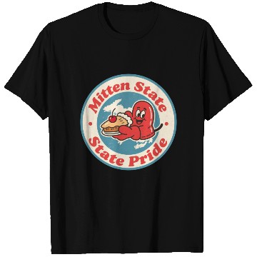 Discover Great Lakes Charm Michigan Mitten Vintage Style T Shirts
