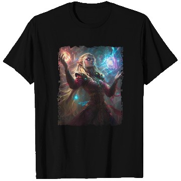 Discover Magical Elf Sorceress under Starlight T Shirts