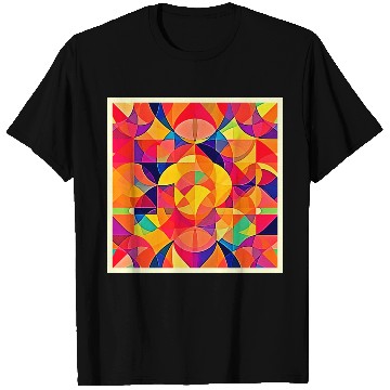 Discover Vibrant Abstract Symmetry Art T Shirts