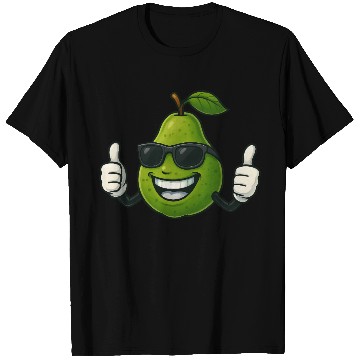 Discover Cute cartoon pear guava fruit summer joy T Shirts