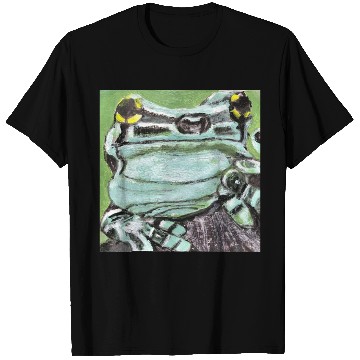 Discover Green Frog with Yellow Eyes | ShopperSuz T Shirts