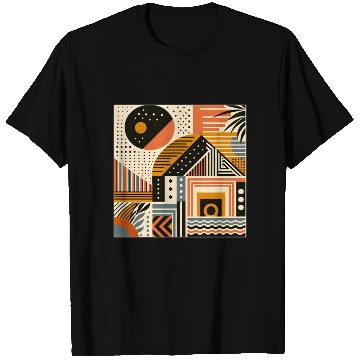 Discover Vibrant Geometric Shapes T Shirts