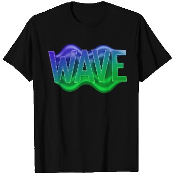 Discover Gradient WAVE Aesthetic Design T Shirts