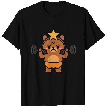 Discover Built Different Bear Quirky Workout Character T Shirts