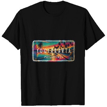 Discover Yogyakarta - Tropical Retro T Shirts