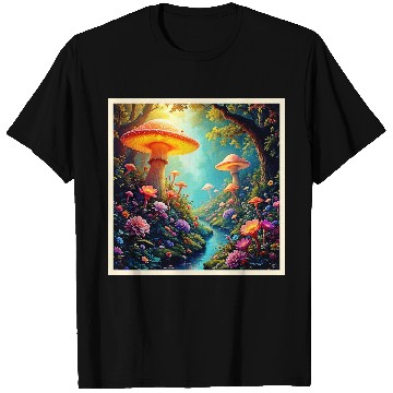 Discover Enchanted Mushroom Forest Dream T Shirts