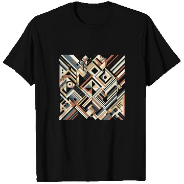 Discover Earthy Geometric Pattern T Shirts