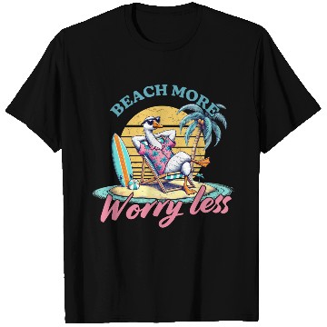 Discover Summer Beach more worry less T Shirts
