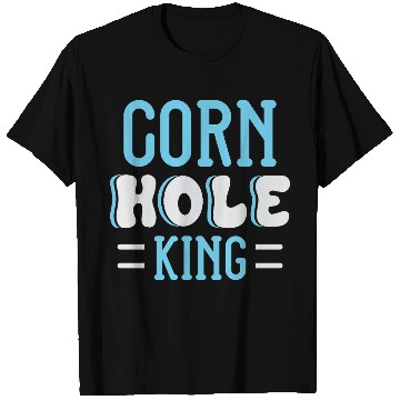 Discover Cornhole King Distressed Badge T Shirts