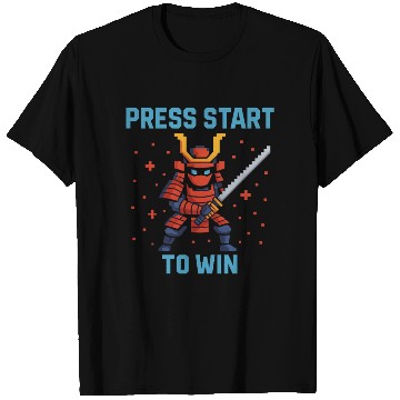 Discover "Pixel Samurai – Press Start to Win" T Shirts