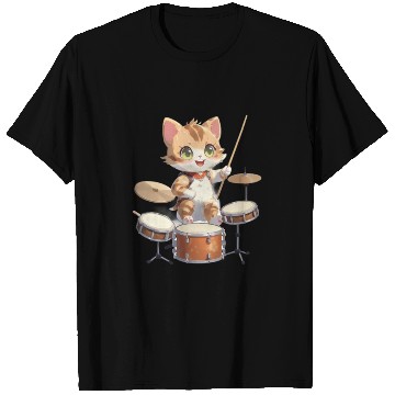 Discover Cat Drummer T Shirts