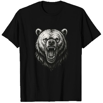 Discover Fierce Roaring Bear Head T Shirts – Bold Wilderness