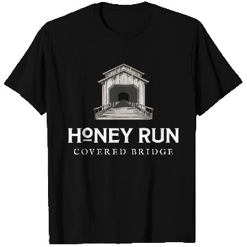 Discover Honey Run Logo - White Lettering T Shirts