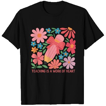 Discover Teaching is a work of heart teacher T Shirts