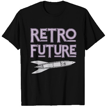 Discover Retro Future Rocket Nostalgia T Shirts