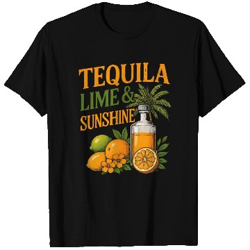 Discover Summer Vacation Tequila Lime Sunshine T Shirts