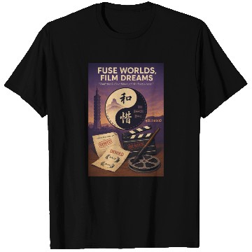 Discover Fuse Worlds, Film Dreams Hollywood T Shirts