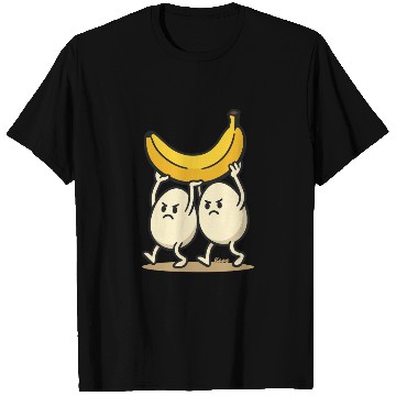 Discover Angry Eggs Carrying Banana – Cartoon Fun T Shirts