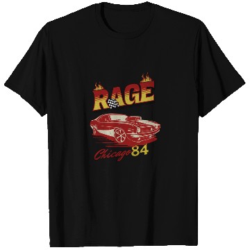 Discover Vintage Rage Chicago 84 Muscle Car Art T Shirts