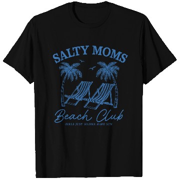 Discover Beach Vacation Salty Moms Beach T Shirts