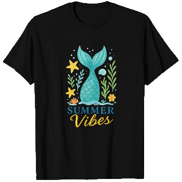 Discover Mermaid Summer Vibes T Shirts