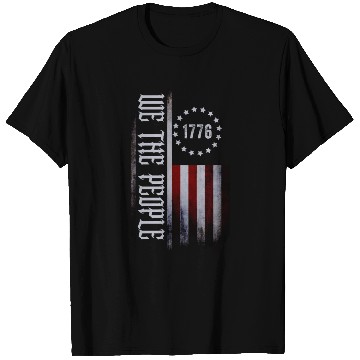 Discover We the People 1776 American Flag USA T Shirts