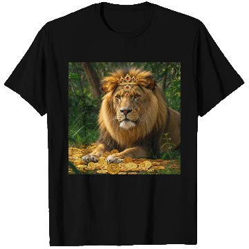 Discover Lion coin T Shirts