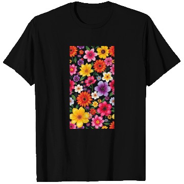 Discover Vibrant Wildflower Garden – Colorful Floral Patter T Shirts