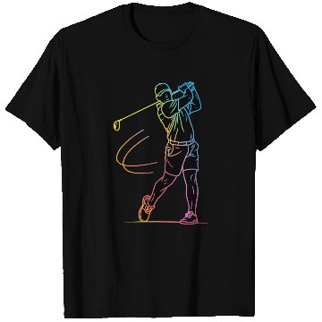 Discover Golfer Silhouette Golf T Shirts
