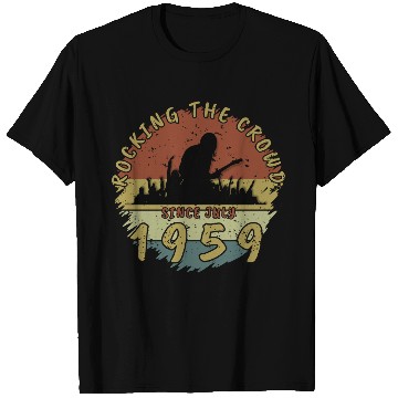 Discover 66th Birthday Rocking The Crowd GIT 07/1959 T Shirts